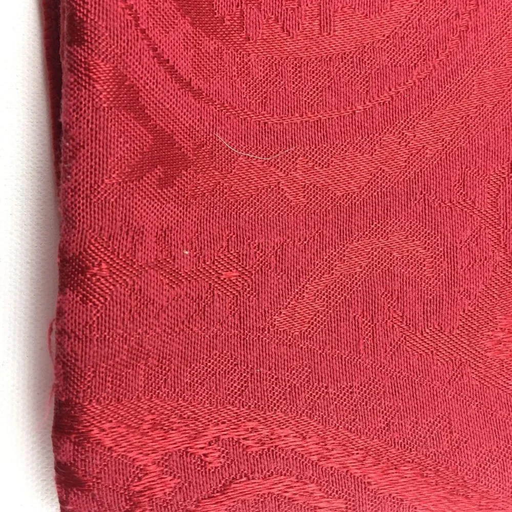 Red Paisley Tablecloth Holiday Event Party Dining Table Setting Fabric 82' X 60